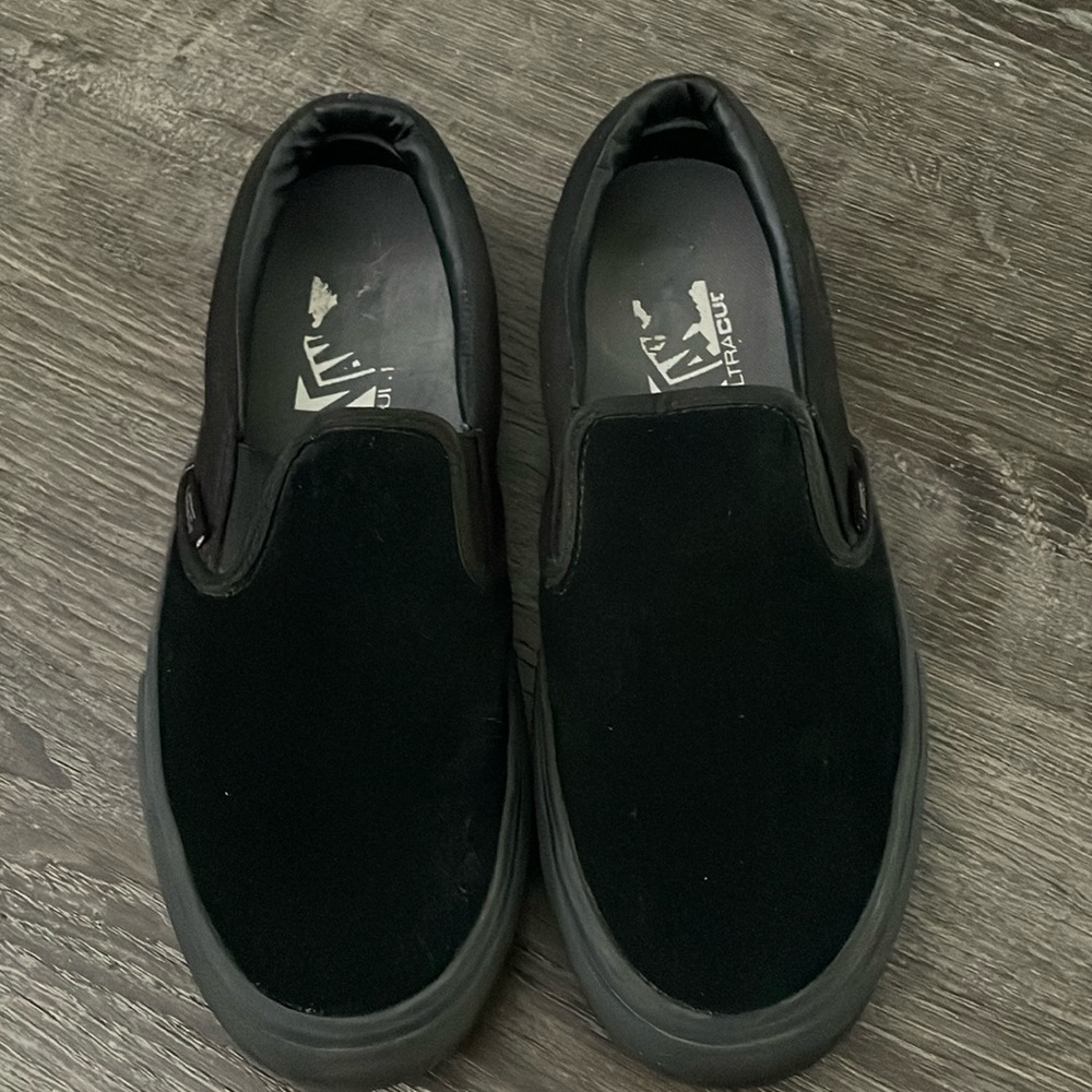 Men's Vans Black slip on sneackers suede